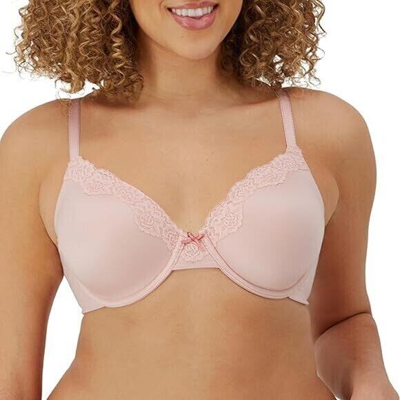 Maidenform Comfort Devotion Pink Full Coverage Underwire T-Shirt Bra Size 36C - Picture 1 of 5
